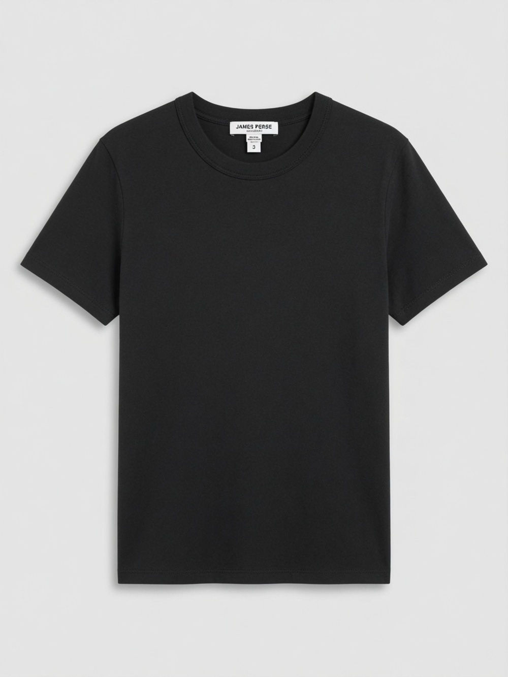 James Perse Black Short‑Sleeve Crew Neck Tee